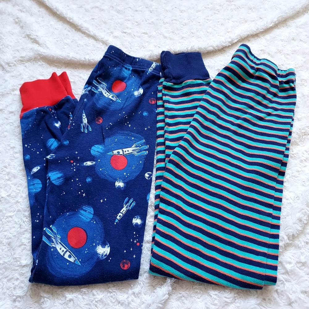 OshKosh B'gosh cozy cool weather pajama bottoms 2 pair youth 10 & 12